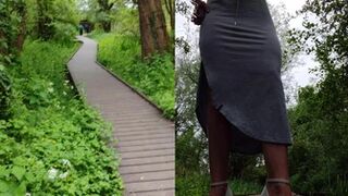 Seductivewifey1 - Quick stop on my way home to have a quick pee along the river
