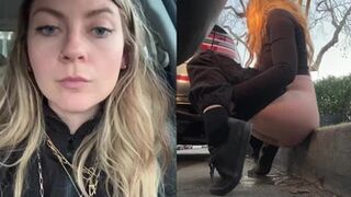 summerhayzz - sneaky little street pee