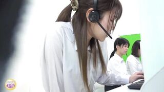 DLSL-639 03 Hidden camera call center. No leaving! Peeing while dealing with a complaint.