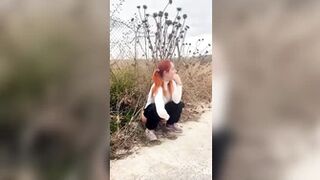 pissingvideos - Tired morning walk pee ?? #public #piss...