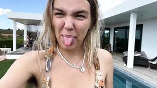 mischagoeswild - Amazing outdoors pee, with close up drips...