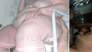 SSBBW Queen Siya - I supervise him to make sure he finishes EVERYTHING this time