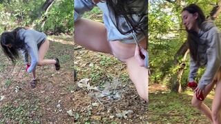 itscassiebish - Peeing in the woods...