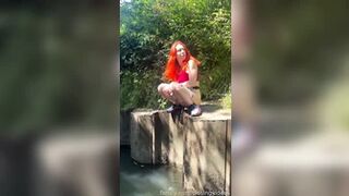 pissingvideos - Letting my morning #pee out in the canal on...