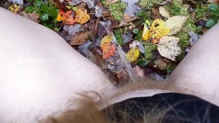 hairyblondie - I love peeing in nature accidentally got...