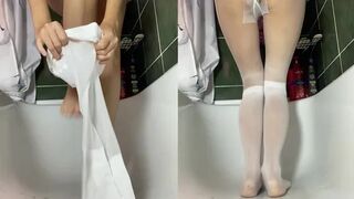 poogirla - white nylon big pile