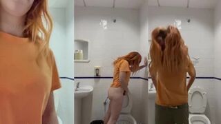 pissingvideos - #Public standup #toilet pee at the council...