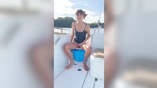 boatbunny - Freshly shaved kitty High-cut swimming...