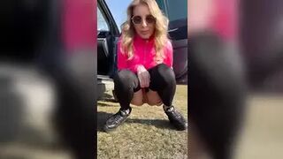 EmilyLove69 - Oh no, damn it! The gas station toilet is...