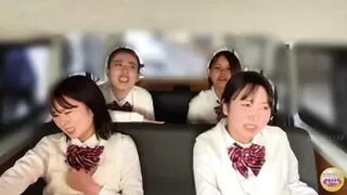 DLSL-627 01 Schoolgirl panics and pisses herself in a moving vehicle.