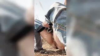 Piss-tits - I absolutely love pissing outside #fyp...