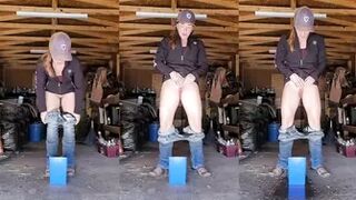 NaughtyRedFarmgirl - 5 videos FULL FACE peeing bundle!! watch me pee... - 3