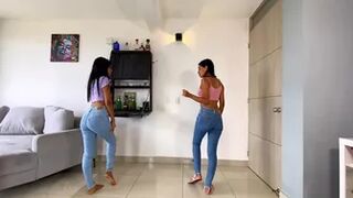 Zuleyka Basil - TWINS PISSING LEVIS JEANS