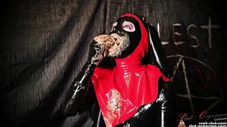 SlutOrgasma - Evil nun extreme shit and dildo throating