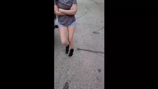 Pee myself at the street