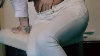 Natalia - Soaking Her Pale Jeans