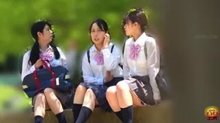 DLEE-687 01 Hidden footage: friendship collapse over the toilet! Schoolgirls big fight for the turn to pee