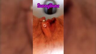 SunnyBunzCamgirl - Extreme Close-up Solid Log - Pussy View