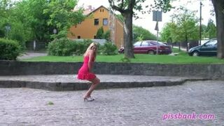 Next to the street