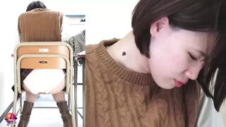 PP-131 02 Female college students erotic voyeur. Dirty virgin anal fingering during class. VOL. 3