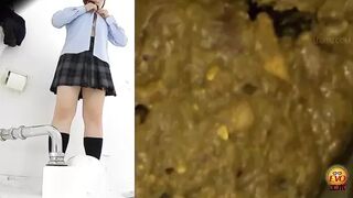 DLEE-444 02 Obscene scenes of schoolgirls pooping with wide opened legs. VOL. 3