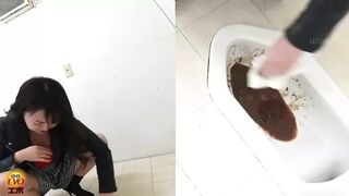 DLEE-649 04 Hidden camera: Japanese gals straddling a japanese style toilet and having diarrhea. VOL. 2