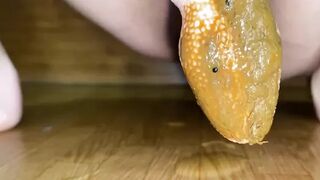 p00girl - I poop on a new toy with a tongue creampie atm and dirty foot fetish
