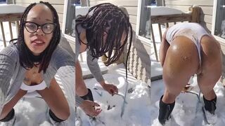 UniQueen21 - Uni”Ella outside poop smear