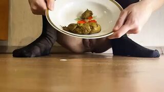 p00girl - Poop, fuck in mouth and feel sick, smear
