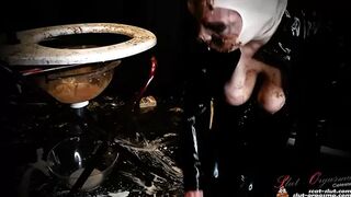 SlutOrgasma - Extreme shit and puke swallowing toilet slave