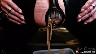 SlutOrgasma - Extreme scat play and vacuum shit udders