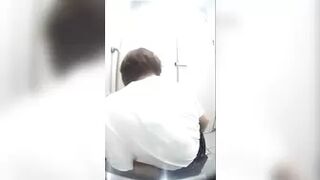 15379356 2 Turtle voyeur Japanese style toilet 4 of older sisters