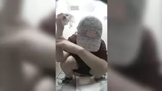 36usd15386684wc Cute gals who are all exposed in a Japanese style toilet