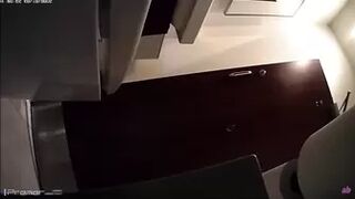 28103128 A large amount of drooling anus opening and closing type thick urine job hunting student LED super wide angle toilet from slippery mako All 5 people