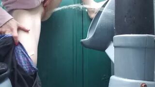 Piss at the Porta Potty Urinal
