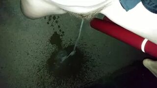 Candie Cane - Public Car Wash Floor Pee!