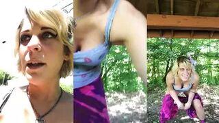 SashaGibson - Sasha Gibson Pees In A Park