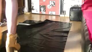 Mistress Anita - Mouth fill with kaviar and forced to swallow