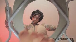 Justine Marie Pisses on Brother's Spy Cam