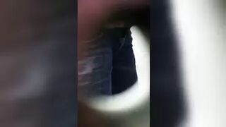 filmed in a public female toilet (hidden camera)