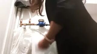 mixed females at the toiletroom