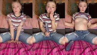 Sexandcandy18 - Messy deepthroat training!