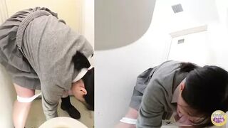DLSL-513 05 Female student’s enema troubles in the school’s toilet. Liquid stool mercilessly pops out and scatters on the floor.
