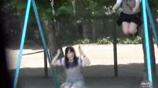DJTN-01 02 Spurting schoolgirils. Outdoor urination voyeurism
