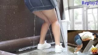 DLEE-253 02 Women can not hold the urine and leaking in the alley