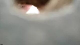 spy wc: girl comes second time and is able to pee