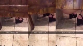 girl pissing on the floor