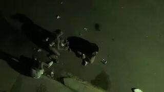 girls caught from above