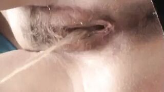 Close up view in the primitive toilet
