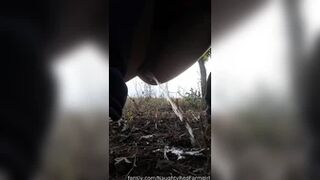 NaughtyRedFarmgirl - Pissing Compilation 01